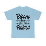 Bloom where you are planted